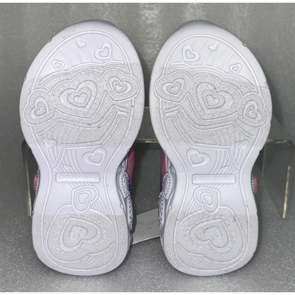 S Sport By Skechers Lucia Sneakers Light Up‎ Stretch Laces Toddler Girls Size 5